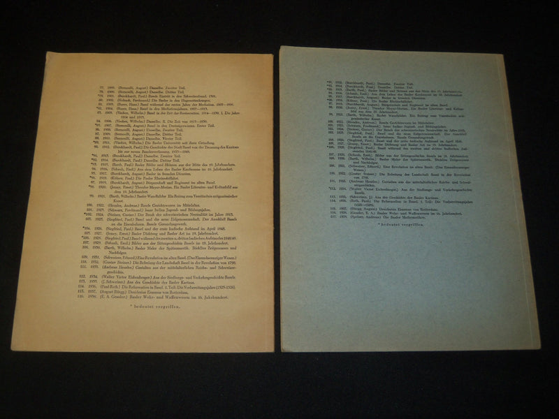 1939-1940 DIE BASLER MATHEMATIKER BOOK LOT OF 2 - GERMAN - NEW YEAR - KD 5420