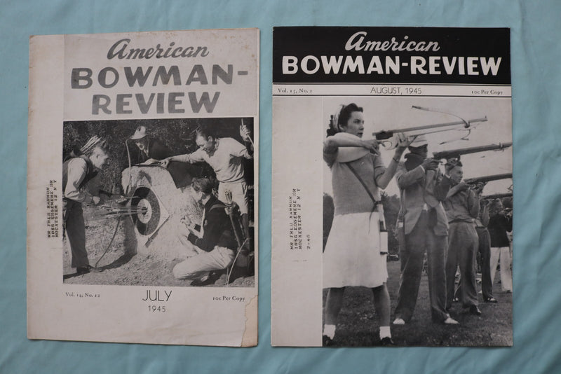 1945 AMERICAN BOWMAN-REVIEW MAGAZINE - LOT OF 11 - O 3751