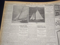 1920 JULY 25 NEW YORK TIMES - FINAL CUP RACE OFF TILL TOMORROW - NT 9338