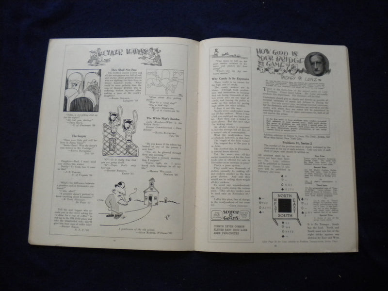 1928 DEC 9 JUDGE MAGAZINE - DR. SEUSS ILLUSTRATIONS - BOOK OF THE MONTH - B 437H