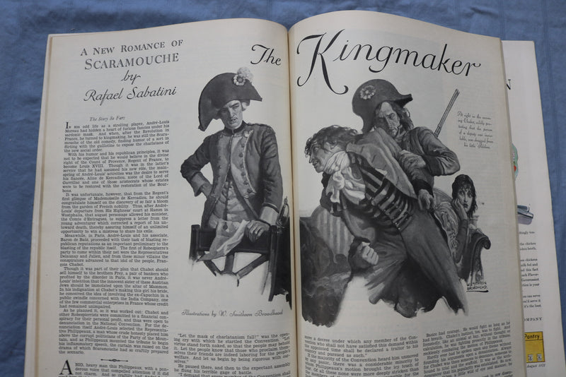1931 AUGUST COSMOPOLITAN MAGAZINE - HARRISON FISHER COVER - GREAT ADS - ST 1001S