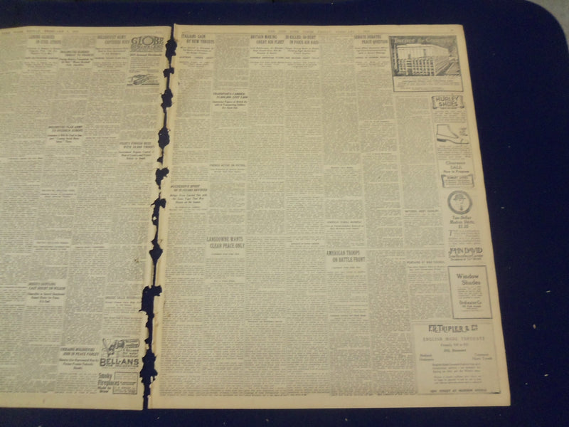 1918 FEBRUARY 1 NEW YORK TIMES - AMERICAN TROOPS NOW ON BATTLE FRONT - NT 8227
