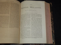 1873 JANUARY-OCTOBER THE KANSAS MAGAZINE BOUND VOLUME NO. 3 - KD 5633I