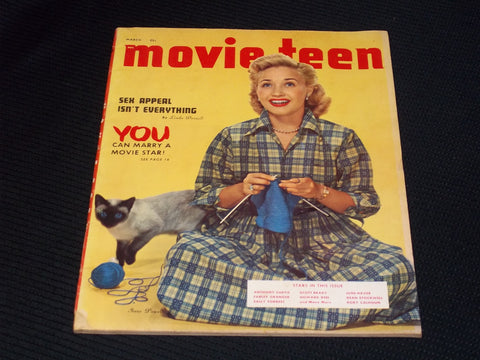 1951 MARCH MOVIE TEEN MAGAZINE - JANE POWELL FRONT COVER - E 15030