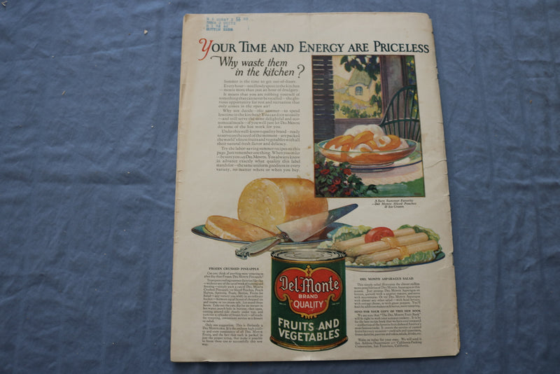 1928 JULY WOMAN'S WORLD MAGAZINE - ILLUSTRATIONS/STORIES/ADS - SP 4783R