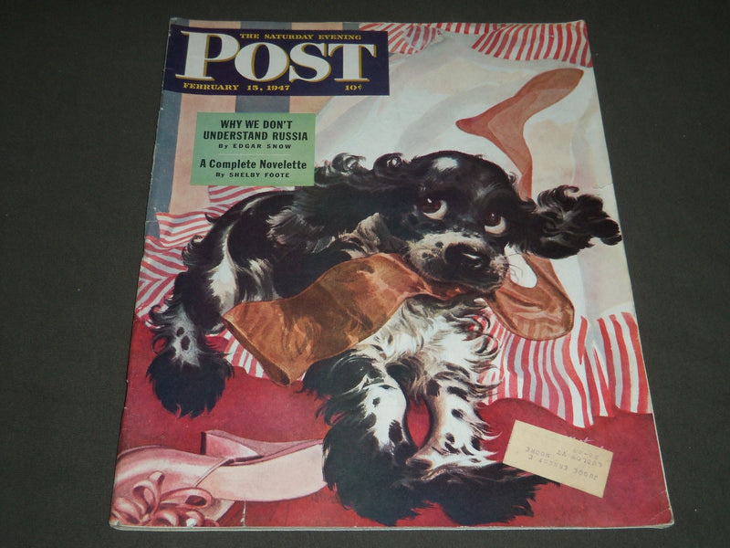 1947 FEBRUARY 15 THE SATURDAY EVENING POST MAGAZINE - ILLUSTRATED COVER - SP 202