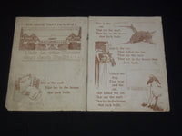 1903 HOUSE THAT JACK BUILT LINEN BOOK - SOFTCOVER - J 9518