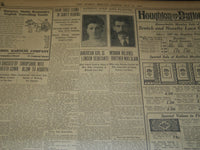 1908 MAY 17 THE BOSTON HERALD - ROBBINS EQUALLING WORLD'S HURDLE MARK - BH 70