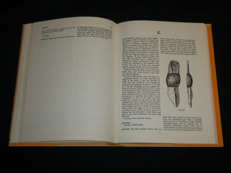 1974 AN ILLUSTRATED ENCYCLOPEDIA OF ABORIGINAL HARDCOVER BOOK - KD 7157