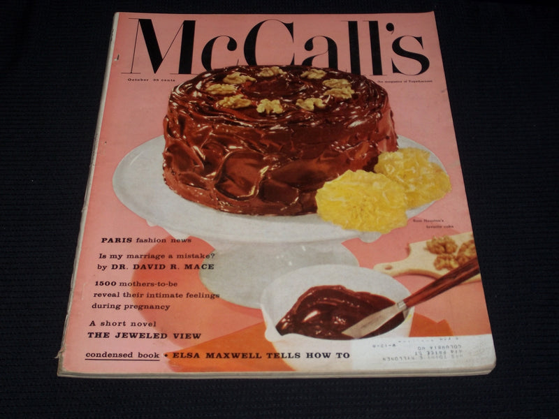 1957 OCTOBER MCCALL'S MAGAZINE VERY NICE FRONT COVER & FULL PAGE ADS - E 2474