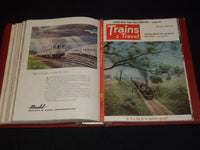 1953 TRAINS MAGAZINES BOUND VOLUME LOT OF 10 ISSUES - NICE COVERS - KD 2133B