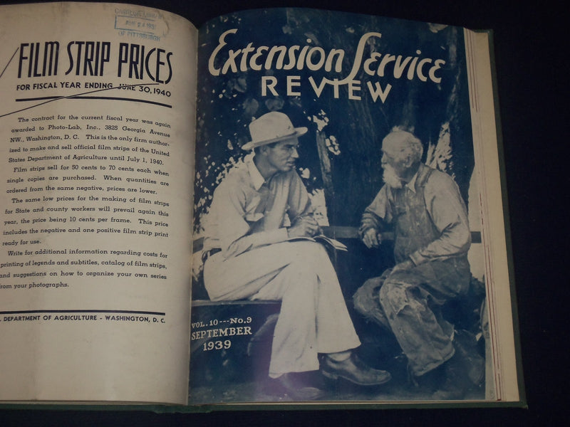 1939 EXTENSIVE REVIEW MAGAZINE BOUND VOLUME NO. 10 - NICE COVERS - KD 3108