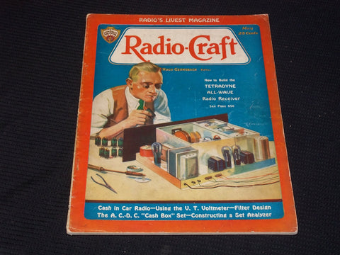 1932 MAY RADIO-CRAFT MAGAZINE VERY NICE COVERS & ADS - E 406