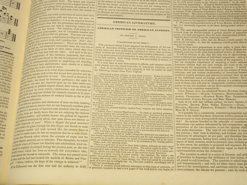 1835-1836 NEW YORK MIRROR AND LADIES GAZETTE BOUND VOLUME - ENGRAVINGS - R 89S