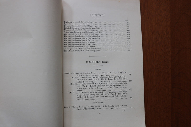 1903 CONSUMPTION OF COTTON IN THE COTTON STATES - SOFTCOVER BOOK - K 3182