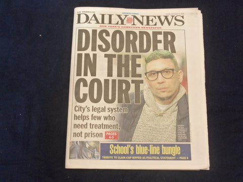 2020 NOVEMBER 15 NEW YORK DAILY NEWS NEWSPAPER- NYC LEGAL SYSTEM , MENTAL HEALTH