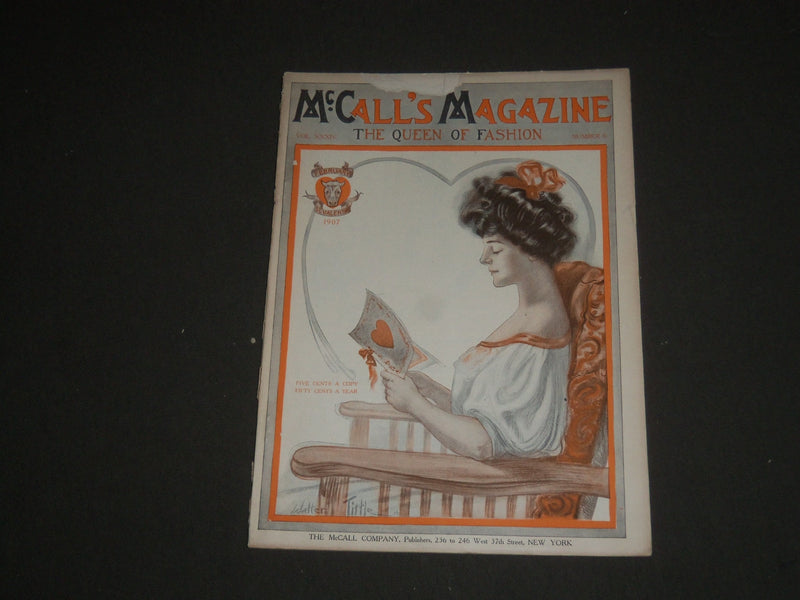 1907 FEBRUARY MCCALL'S MAGAZINE - GREAT FASHION ILLUSTRATIONS & ADS - ST 5377