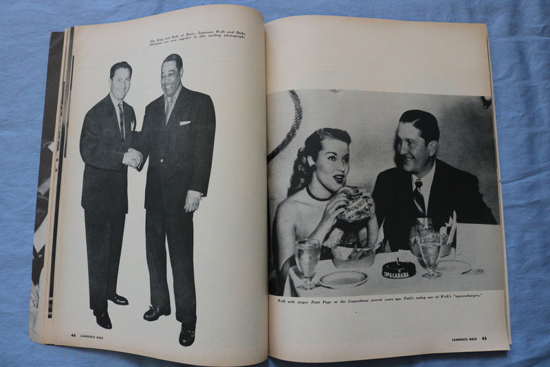 1956 LAWRENCE WELK MAGAZINE - BEHIND THE SCENES WITH LAWRENCE WELK - E 9030