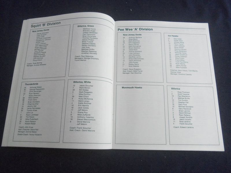 1992 MARCH 18-22 NEW JERSEY DEVILS YOUTH HOCKEY CLUB SHAMROCK JAMBOREE- SP 6481P
