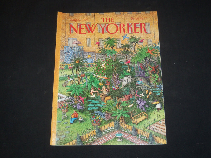 1991 AUGUST 5 THE NEW YORKER MAGAZINE - ILLUSTRATED COVER - NY 1495
