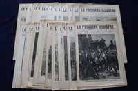 1892-1904 LE PROGRES ILLUSTRE MAGAZINE - FRENCH - LOT OF 23 - O 3659