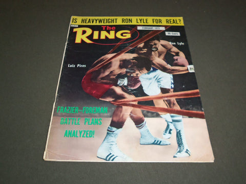 1973 FEBRUARY THE RING MAGAZINE - LUIZ PIRES AND RON LYLE - SP 5313