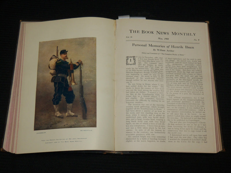 1908 FEBRUARY-JULY THE BOOK NEWS MONTHLY MAGAZINE BOUND VOLUME - KD 7520