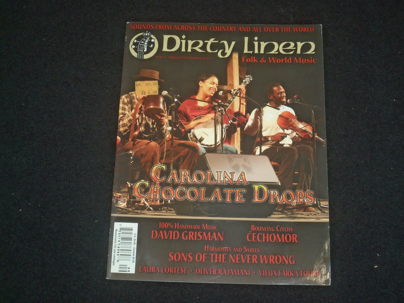 2007 AUGUST/SEPTEMBER DIRTY LINEN MAGAZINE - CAROLINA CHOCOLATE DROPS - ST 7008