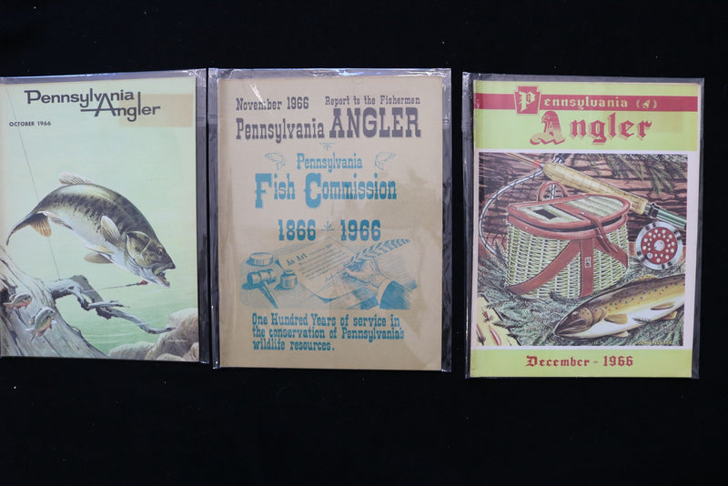 1966 PENNSYLVANIA ANGLER MAGAZINE - LOT OF 11 - O 3750