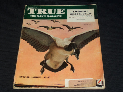 1952 SEPTEMBER TRUE MAGAZINE - SPECIAL HUNTING ISSUE FRONT COVER - E 3826