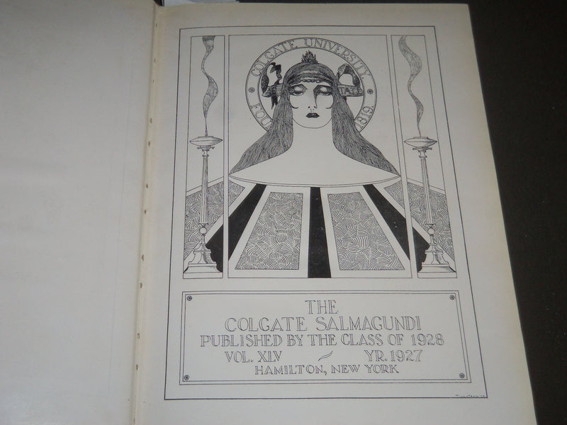 1928 SALMAGUNDI COLGATE UNIVERSITY YEARBOOK - HAMILTON NEW YORK - YB 1207