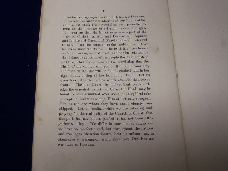 1879 CONGREGATIONAL CHURCH IN RUTLAND SERMON BY REV. JAS. GIBSON JOHNSON- J 4559