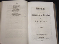 1855-1856 ALBUM DES LITERARISCHEN VEREINS IN NURNBERG GERMAN BOOK - KD 5802