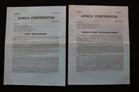 1974 AFRICA CONFIDENTIAL NEWSLETTER - LOT OF 20 - K 2410