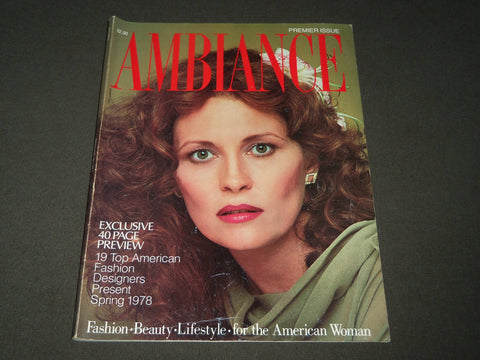 1978 SPRING AMBIANCE MAGAZINE - PREMIER ISSUE - FAYE DUNAWAY - J 3380