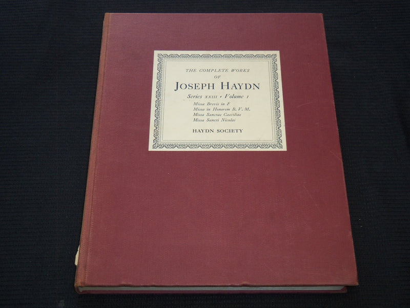 1950-1951 JOSEPH HAYDN COMPLETE WORKS BOUND VOLUME LOT OF 4 - KD 4838