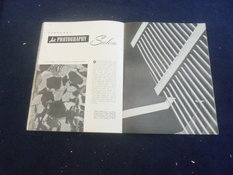 1950 FEBRUARY ART PHOTOGRAPHY MAGAZINE - NICE PHOTOGRAPHS & STORIES - SP 7491B