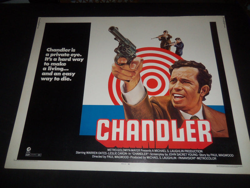 1971 CHANDLER 1/2 SHEET MOVIE POSTER - WARREN OATES, LESLIE CARON - P 382