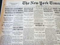 1930 MARCH 25 NEW YORK TIMES - GRANDI ASKS ADJOURNAMENT OF PARLY - NT 5669