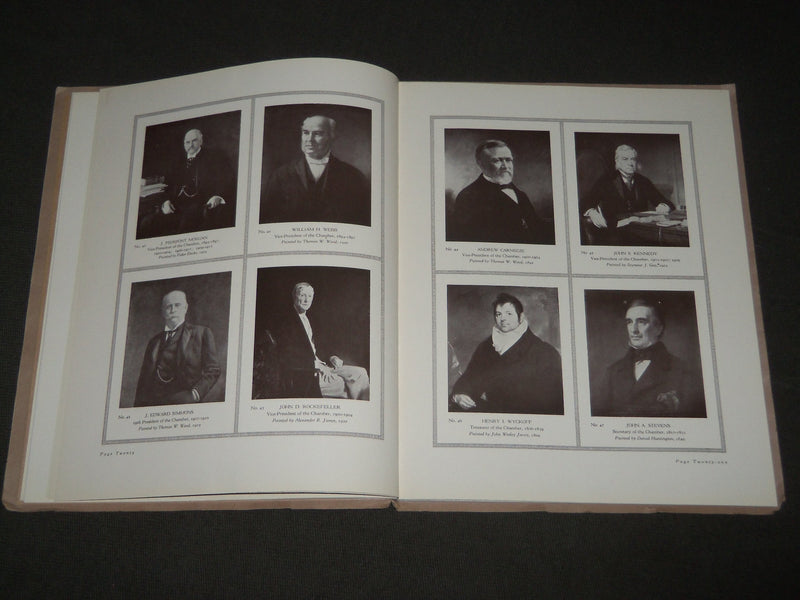 1924 CATALOGUE OF PORTRAITS IN NEW YORK - CHAMBER OF COMMERCE - J 2754