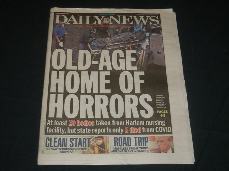 2020 MAY 6 NEW YORK DAILY NEWS NEWSPAPER - OLD-AGE HOME OF HORRORS