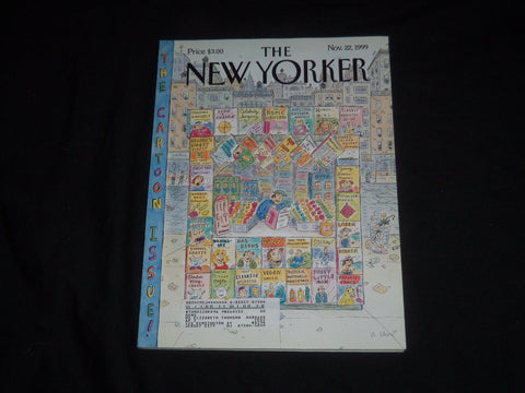 1999 NOVEMBER 22 THE NEW YORKER MAGAZINE - ILLUSTRATED COVER - NY 1873