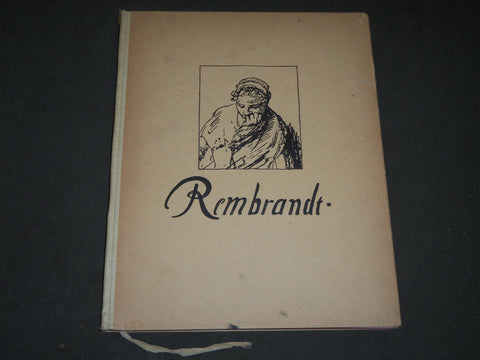 1919 REMBRANDT HANDZEICHNUNGEN GERMAN BOOK - NICE ILLUSTRATIONS - KD 66