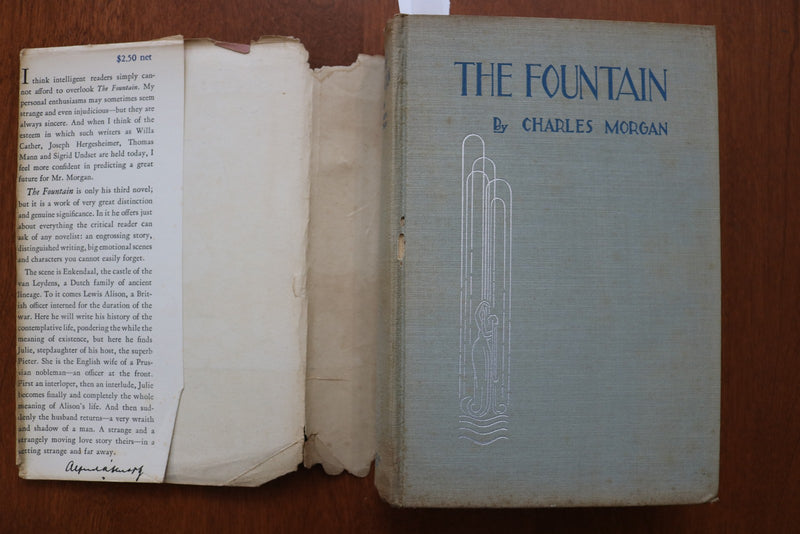 1932 THE FOUNTAIN HARDCOVER BOOK BY CHARLES MORGAN - KD 9608