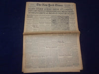1945 MARCH 25 NEW YORK TIMES - ALLIES STORM ACROSS RHINE AT 4 POINTS - NP 6676