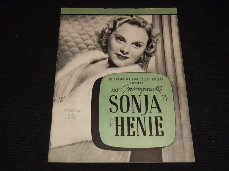 1939 THE INCOMPARABLE SONJA HENIE TOUR PROGRAM - NICE PHOTOS - J 7272