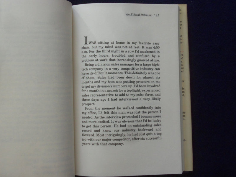 1988 POWER OF ETHICAL MANAGEMENT HARDCOVER BOOK BY BLANCHARD - SIGNED - KD 9324