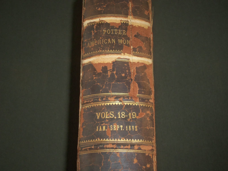 1882 JAN-SEPT POTTER'S AMERICAN MONTHLY MAGAZINE VOLUME - LONGFELLOW - KD 4630