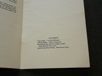 1981 PRIVATE PRESS PAMPHLETS SOFTCOVER BOOK LOT OF 2 - TYPOGRAPHY - J 6188