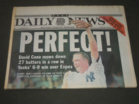 1999 JULY 19 NY DAILY NEWS NEWSPAPER - PERFECT DAVID CONE - JFK - NP 2540